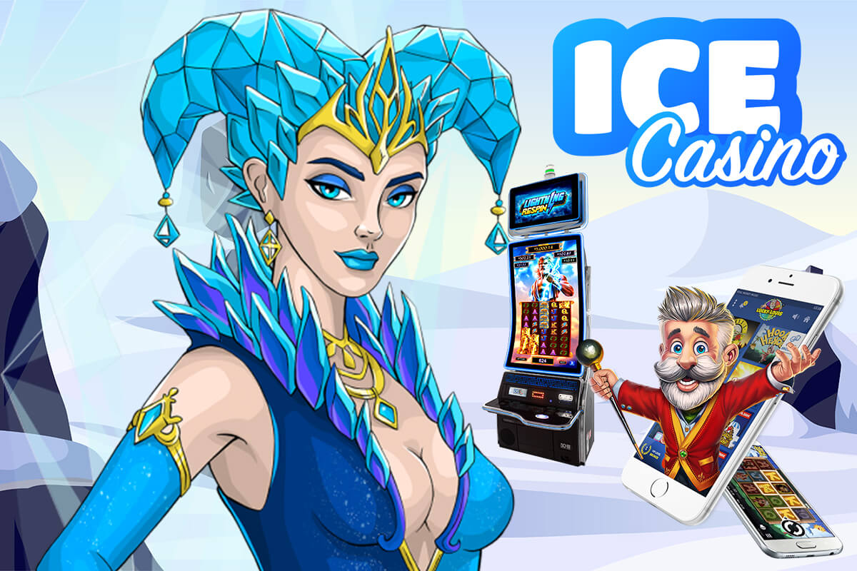 Ice casino, logó, jégkorszak, jégkirálynő, nyerőgép, mobil nyerőgép,