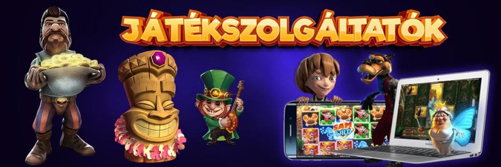 Kaszinó játékszolgáltatók, kabalák, figurák, laptop, mobiltelefon
