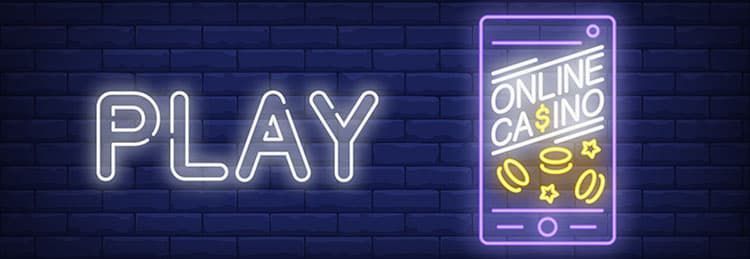 Neon felirat, Play, Online kaszinó