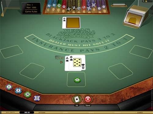 Vegas single blackjack