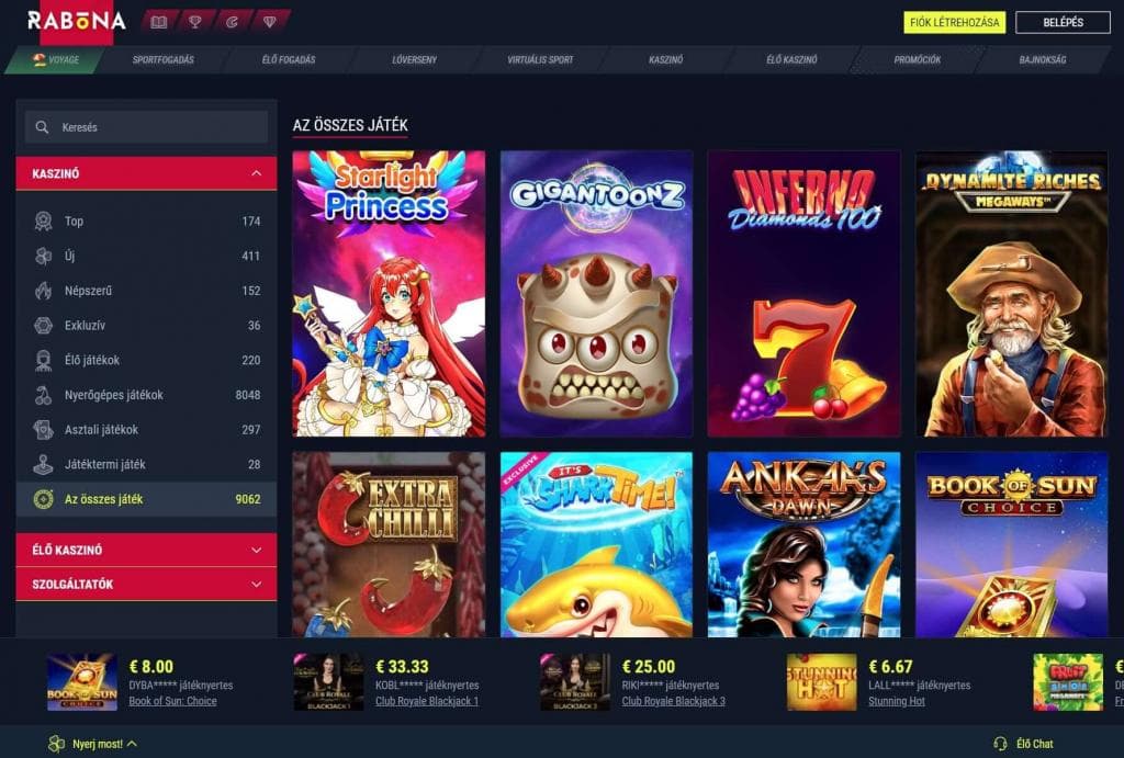 magyar casino oldal