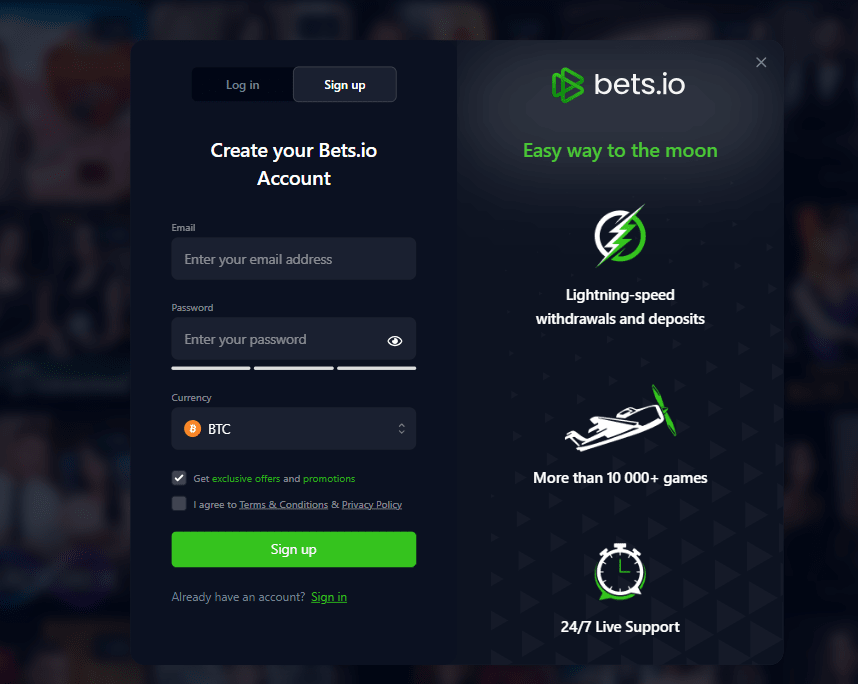 bets io, betsio regisztracio