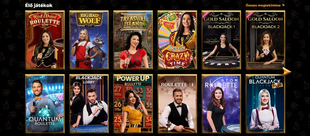 AmunRa Casino élő kaszinó