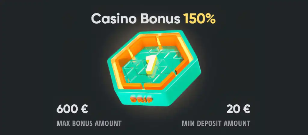 drip casino, regisztracio , welcome bonus