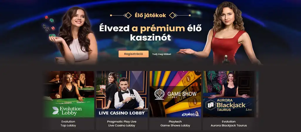 National Casino élő kaszinó játékkínálat