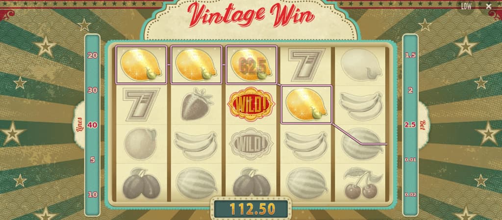 Vintage Win, nyerőgépes játékok, BF Games