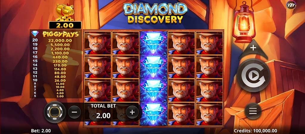 Diamond Discovery, Microgaming, online nyerőgép játék