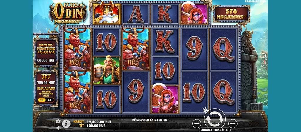 Fury of Odin Megaways, nyerőgépes játékok, slot