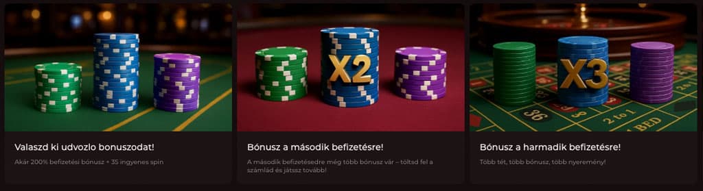 Wageon Casino, kaszinó zsetonok, bónusz szintek, befizetés, online kaszinó, promóció, zöld asztal