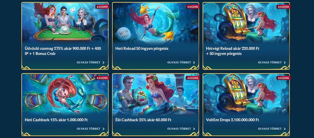 AquaWin, kaszinó promóciók, üdvözlő bónusz, heti reload, hétvégi bónusz, cashback, ingyen pörgetés, online kaszinó ajánlatok