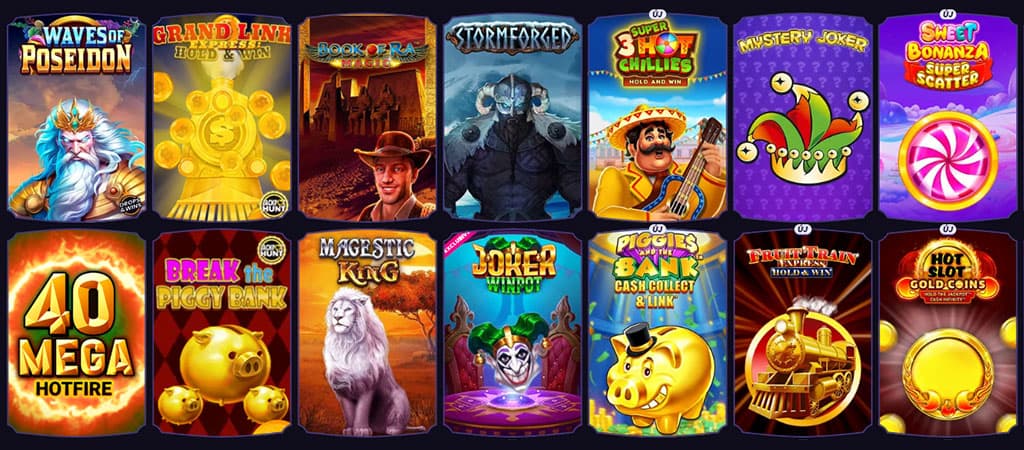 online kaszinó játékok, nyerőgépek, Waves of Poseidon, Book of Ra, Stormforged, Mystery Joker, Sweet Bonanza, 40 Mega Hotfire