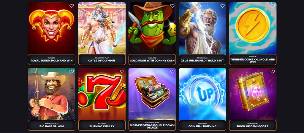 CorgiBet, kaszinó játékok, nyerőgépek, Royal Joker, Gates of Olympus, Big Bass Splash, Burning Chilli, Book of Demi Gods