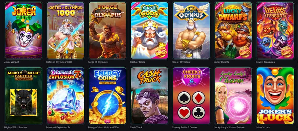 Asztali játékok, nyerőgépek, Kinbet Casino, slots