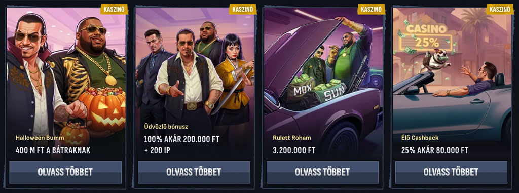 Heti reload és hétvégi reload promóciók, cashback, rulett