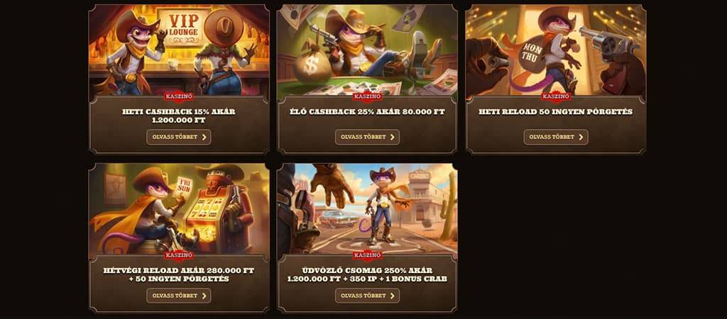 Lizaro Casino, ingyenes pörgetés, reload bonus, online casino