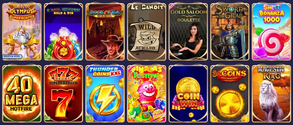 Diva Spin Casino, játékkínálat, slot, live casino