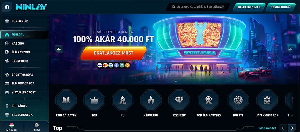 Ninlay Casino, bónuszok és promóciók