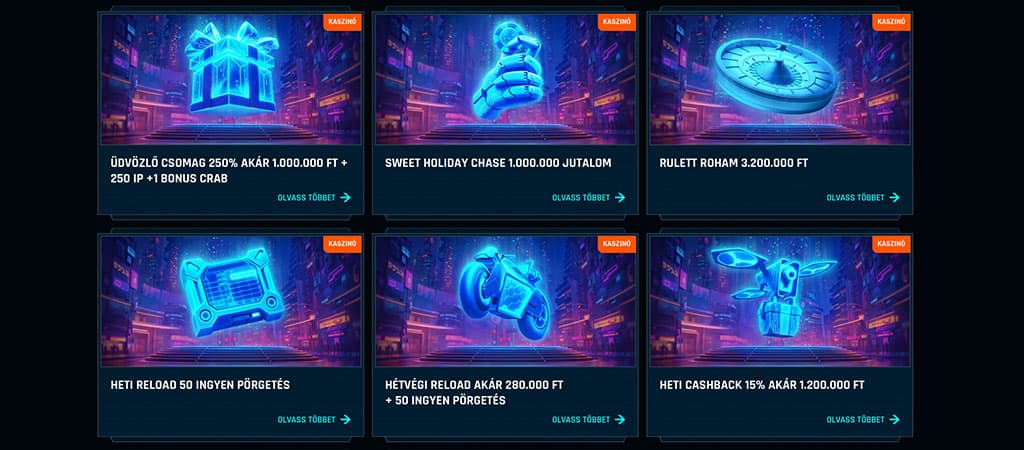 Ninlay Casino, Élő kaszinó, cashback bónusz