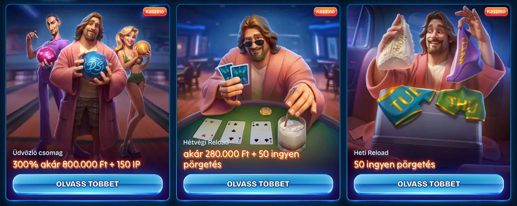 Dudespin Casino, online kaszinó, Heti cashback