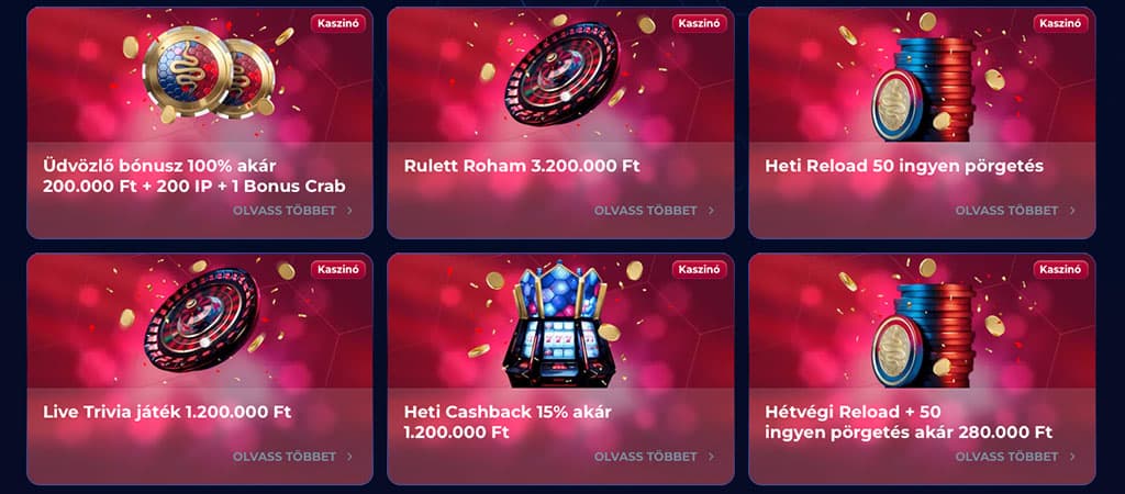 Viper Win Élő Cashback, online casino