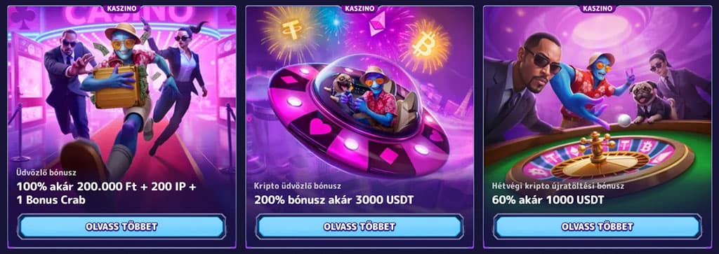 Egyéb bónuszok a már meglevő Alf kaszinó játékosoknak