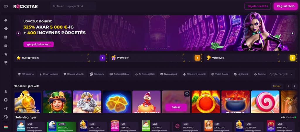 Rockstar Casino - Ahol minden játékos sztárnak érezheti magát