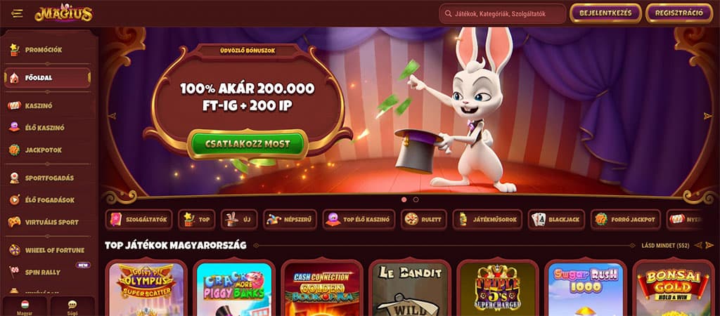Magius Casino, online casino, mobil kaszinó