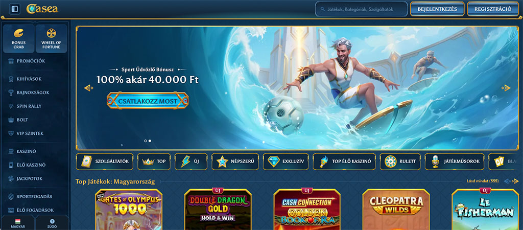 Casea casino, online kaszinó, magyar kaszinó