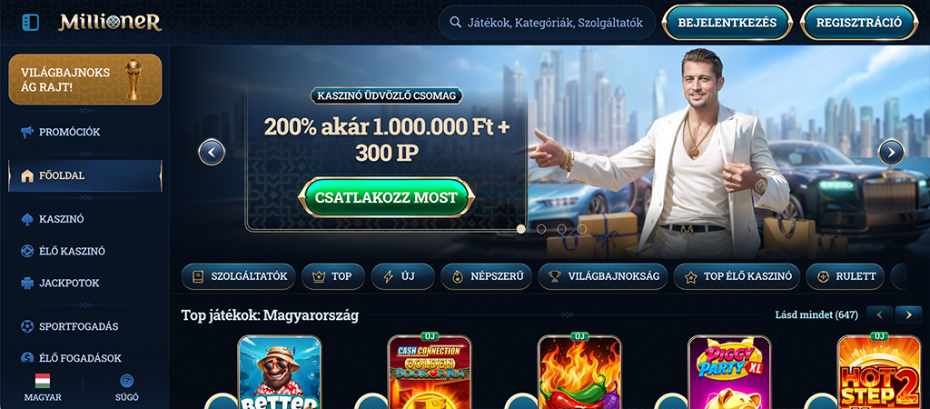 Millioner Casino, online casino, mobil kaszinó