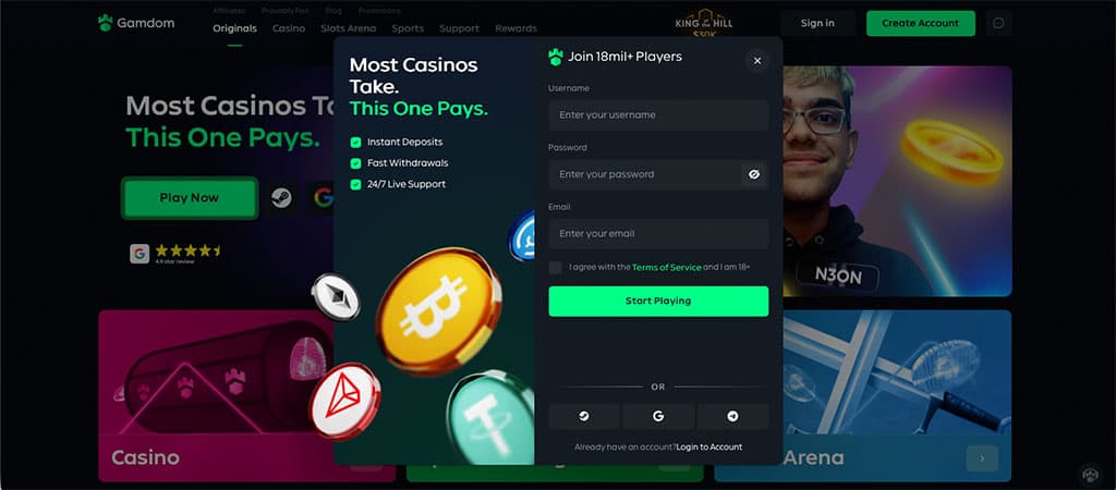 fizetés a kriptokaszinóban, mobil kaszinó, online casino