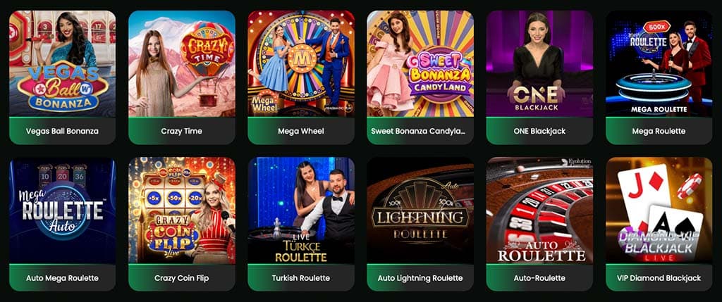 élő kaszinó játékok, blackjack, roulette