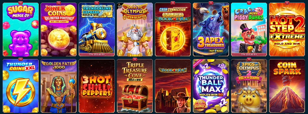 Online kaszinó, slot, nyerőgépes játékok