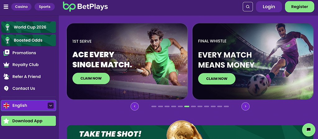 BetPlays Casino, kaszinó bónusz, online kaszinó