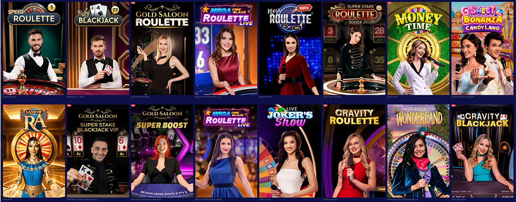 online kaszinó, élő rulett, élő blackjack
