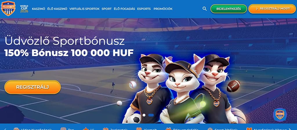 FeliceBet, iGaming, online kaszinó, bónusz