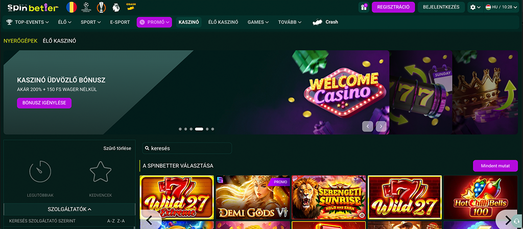 Spinbetter Casino üdvözlő bónusz, promóciók és VIP-program
