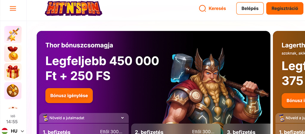 Hitnspin Casino, online kaszinó, bónuszok