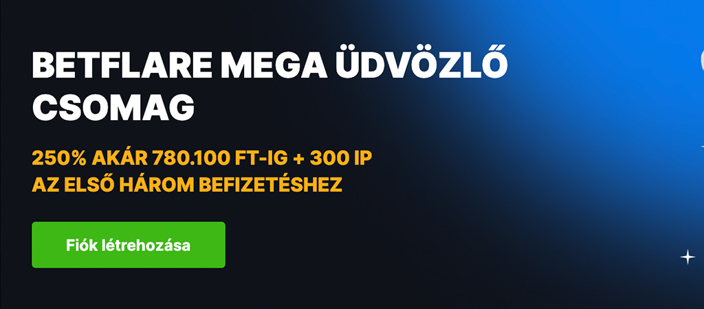 Betflare kaszinó üdvözlő bónusz, pomók és VIP klub