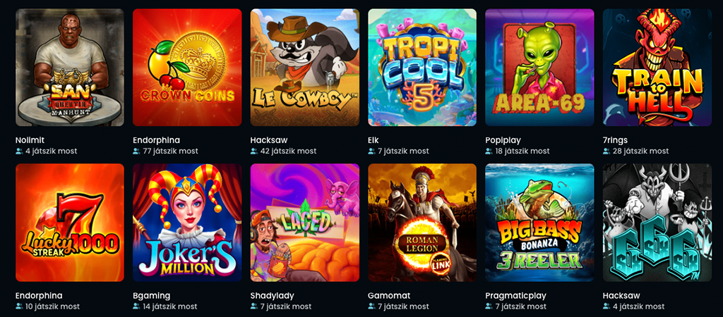 Snatch Casino VIP-program, slotok, játékkínálat