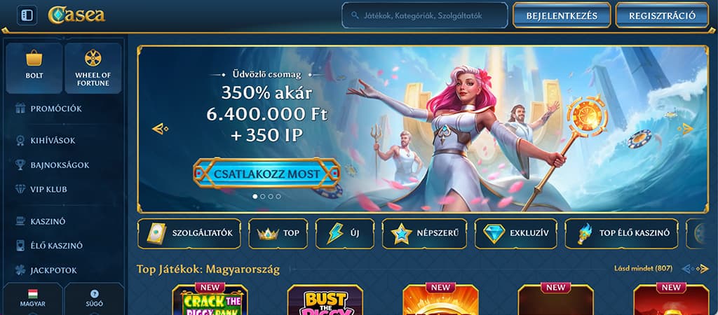 Casea casino, online kaszinó, magyar kaszinó