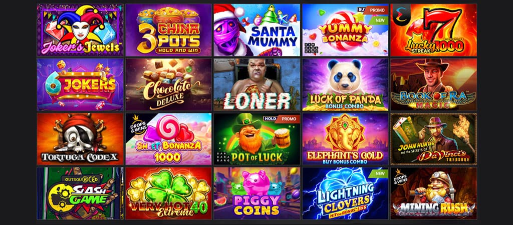 online nyerőgépek, Joker’s Jewels, China Pots, Santa Mummy, Yummy Bonanza, Luck of Panda, Sweet Bonanza, színes játék ikonok
