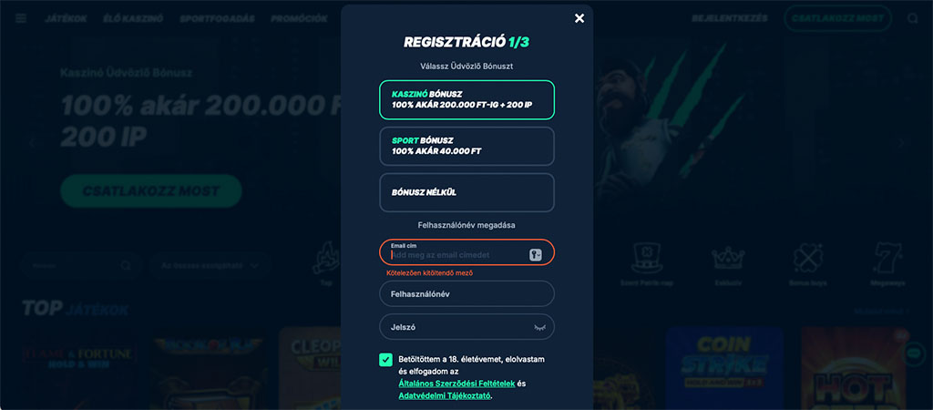 playzilla kaszino, online kaszinó, regisztráció