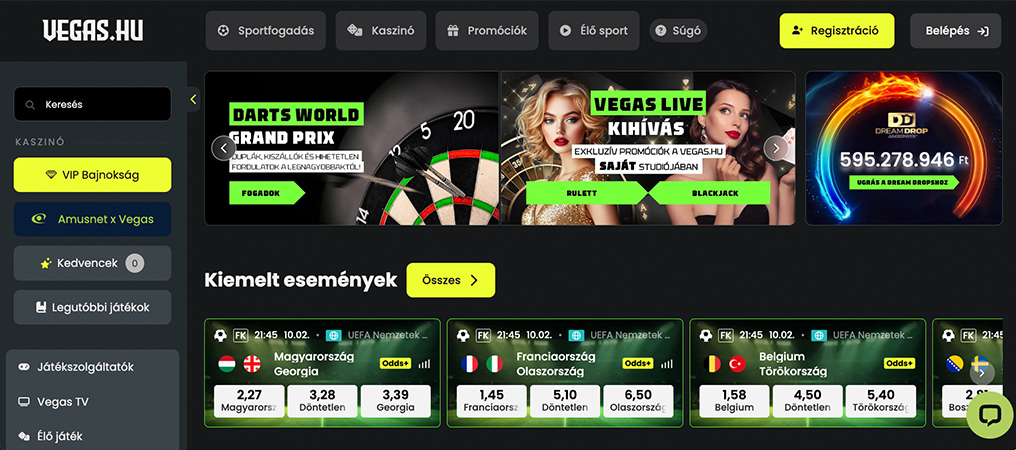vegas casino, online kaszinó, Vegas hu