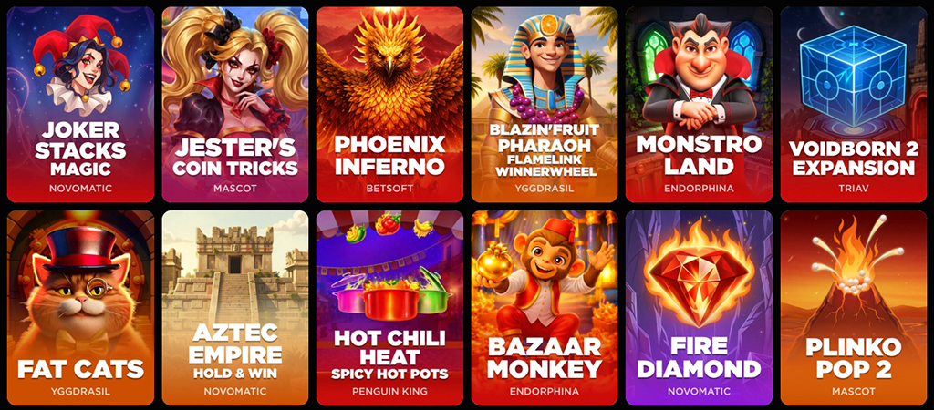 BetBluff Casino nyerőgépek, élő kaszinó