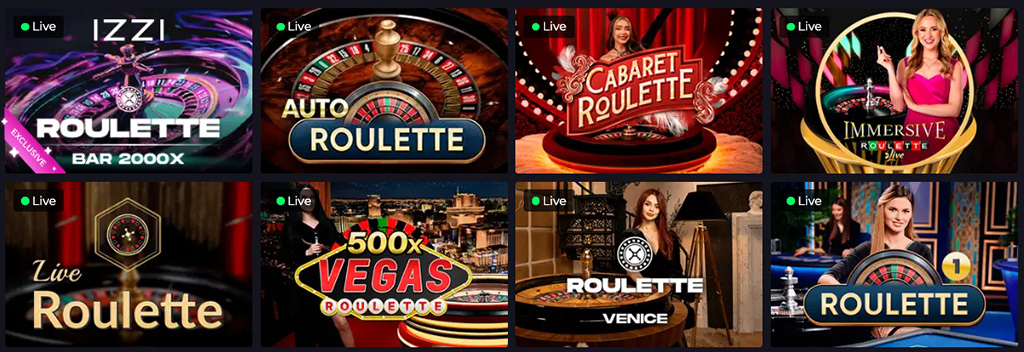 IZZI Casino online élő kaszinó játékok